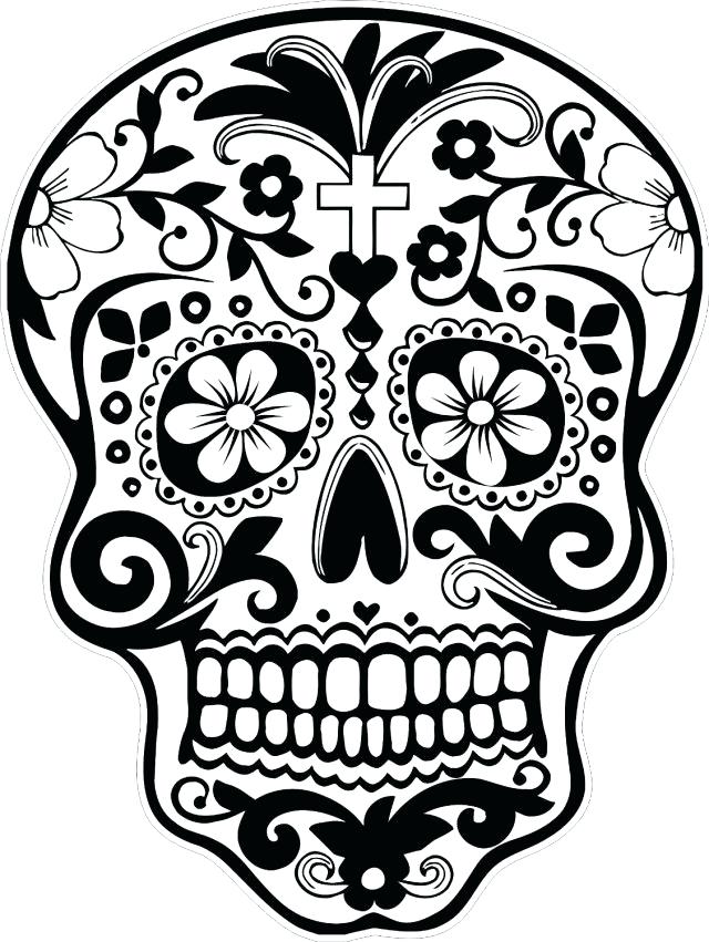 640x851 Day Of The Dead Coloring Sheets Also Extraordinary Ideas Sugar