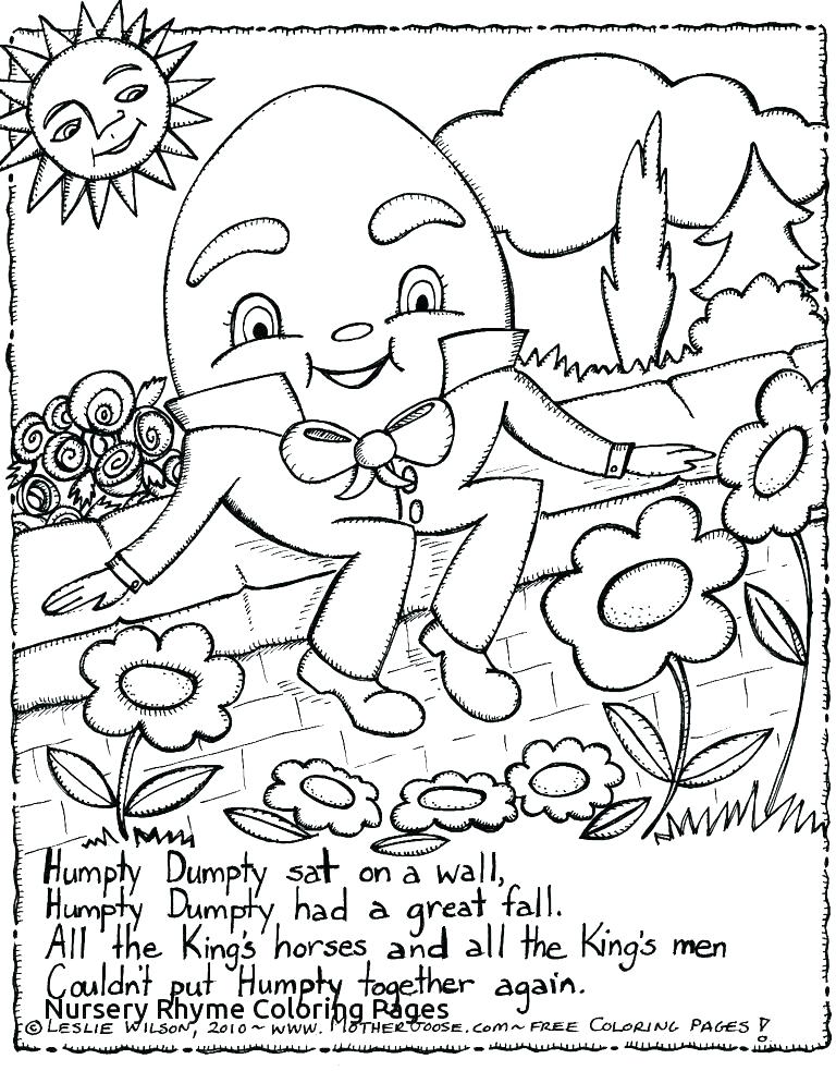 768x983 Humpty Dumpty Coloring Coloring Page Coloring Page Daycare Humpty