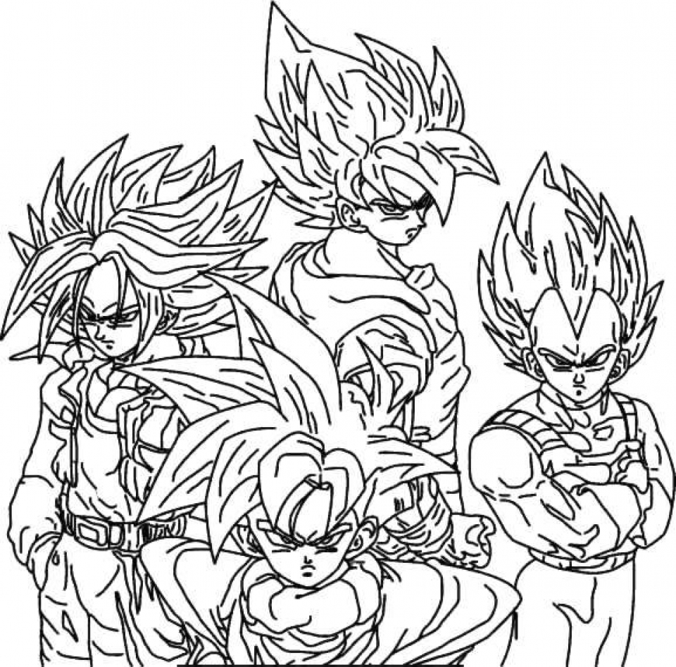 960x948 Amusing Dbz Coloring Pages Coloring In Beatiful Free Printable