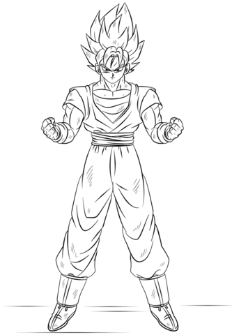 333x480 Goku Coloring Page Goku Super Saiyan Coloring Page Free Printable