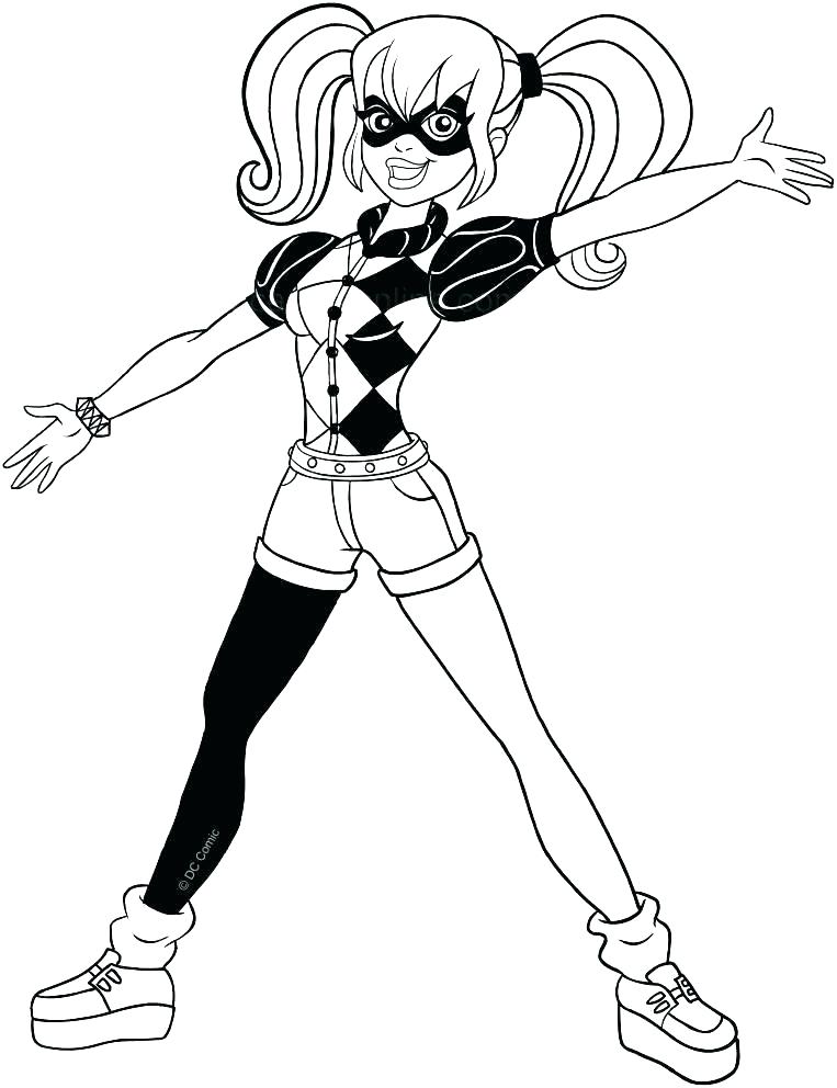 763x992 Dc Comic Coloring Pages Dc Coloring Pages Girl Coloring Pages Dc