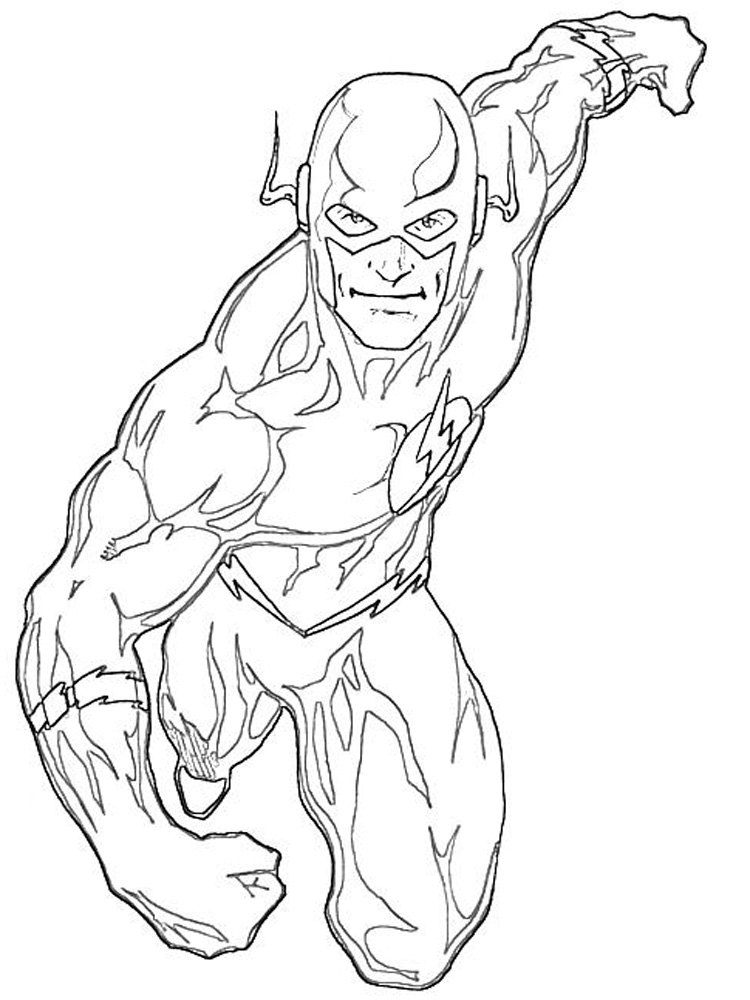750x1000 Flash Coloring Pages Dc Comics Flash Coloring Pages Free Printable