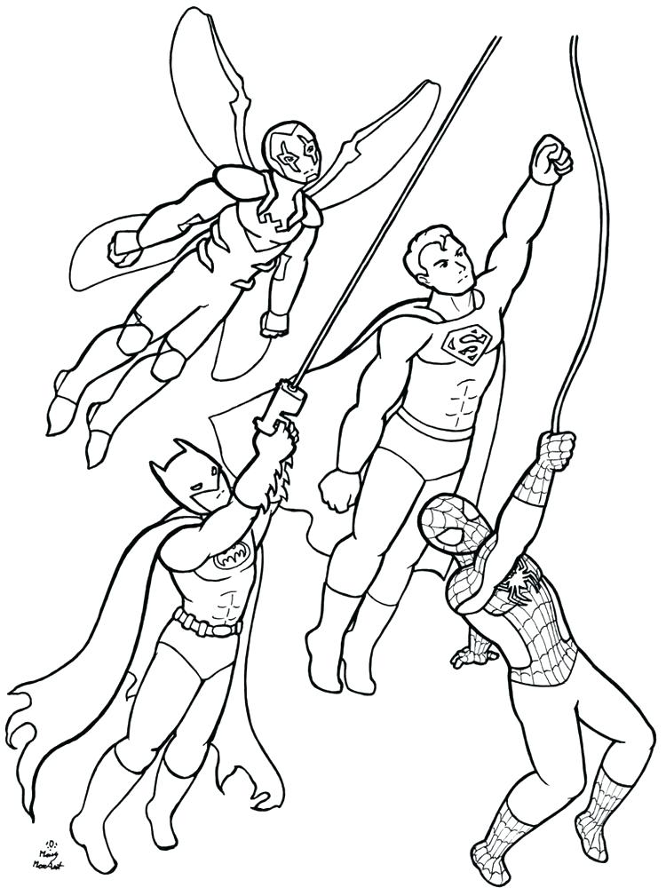 750x1000 Dc Superhero Coloring Pages Stunning Super Hero Color Pages Fee Dc