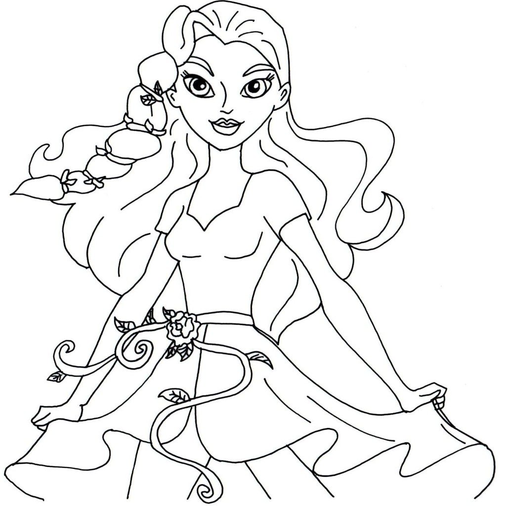 1024x1024 Free Printable Super Hero High Coloring Page For Poison Ivy I Love