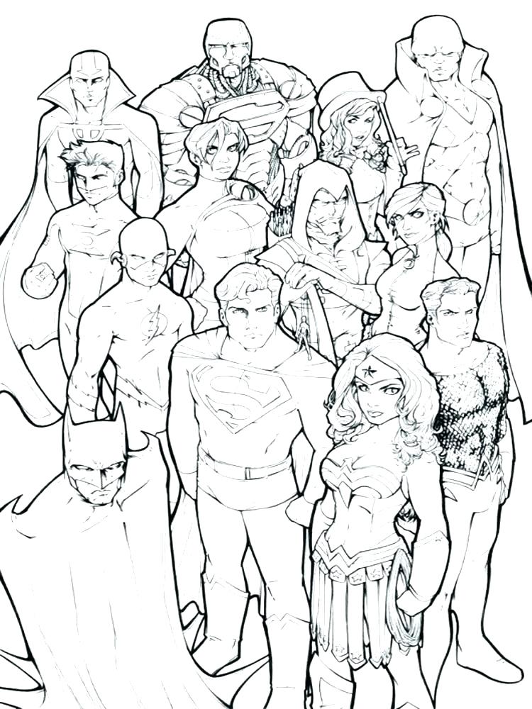750x1000 Dc Comic Coloring Pages Dc Superhero Coloring Pages Dc Superhero