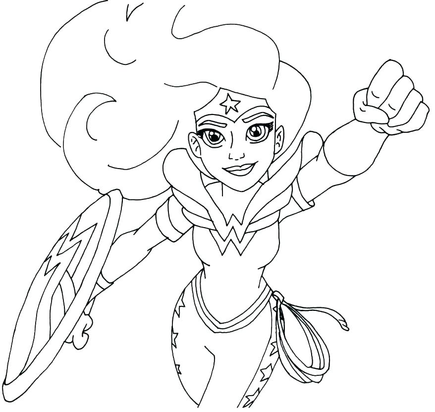 878x831 Super Hero Coloring Page Dc Superhero Girls Coloring Pages