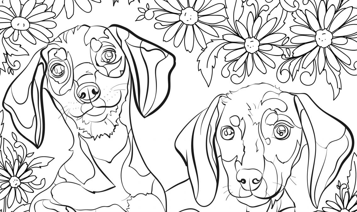 1136x674 Destressing Coloring Pages Destress With Free Dog Coloring Pages