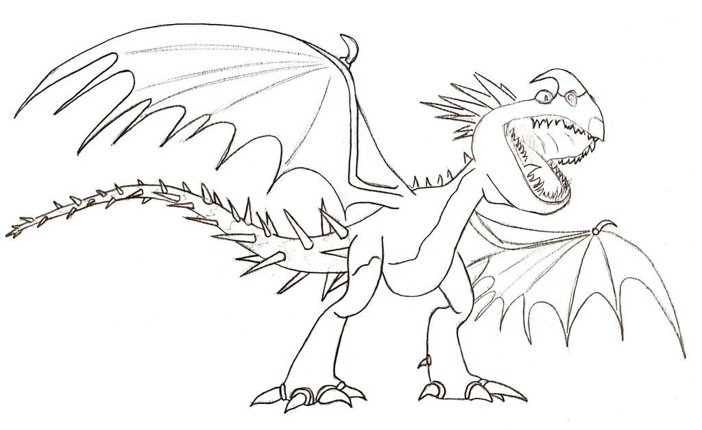 1024x627 How To Train Your Dragon Deadly Nadder Coloring Pages