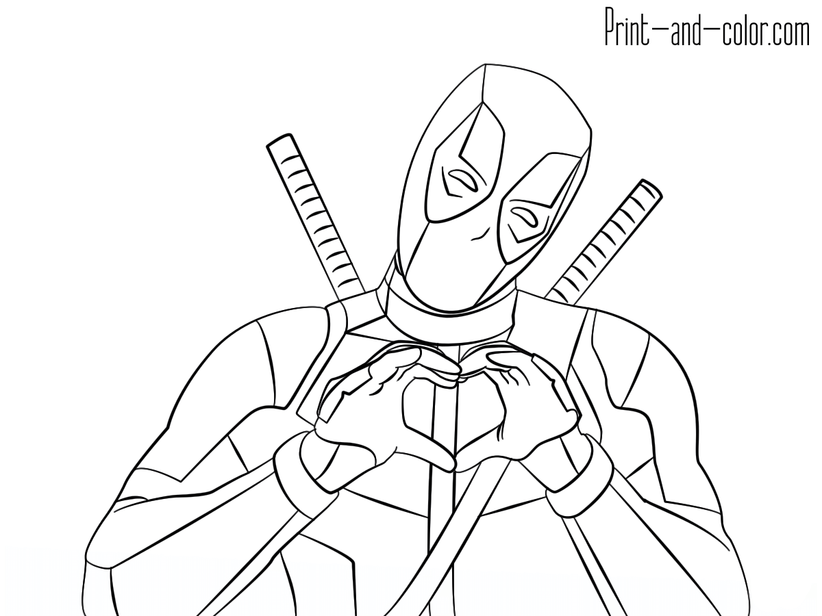 1200x900 New Deadpool Coloring Pages To Print And S