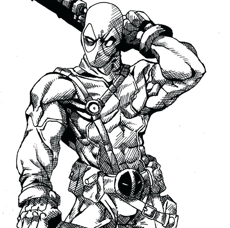 Deadpool Coloring Pages For Adults at GetDrawings | Free download