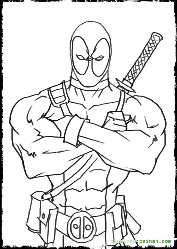 728x1024 Deadpool Coloring Page Unique Deadpool Coloring Pages
