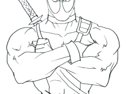 440x330 Deadpool Coloring Pages For Kids