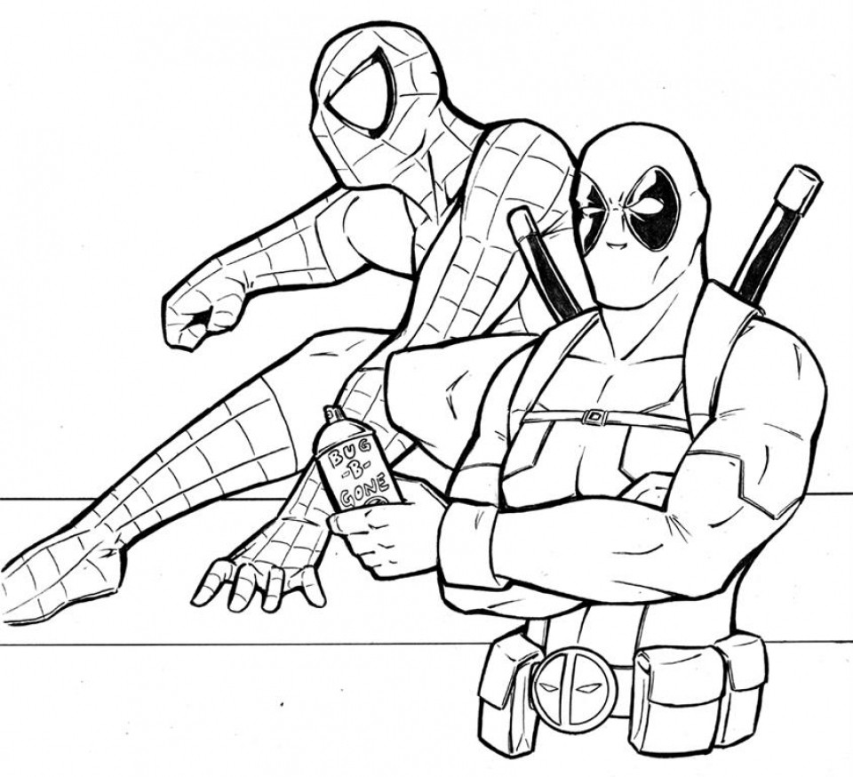 960x874 Deadpool Coloring Pages Lovely Printable Deadpool Coloring Pages