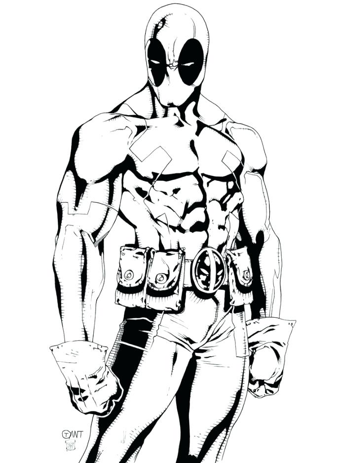 689x937 Deadpool Coloring Pages