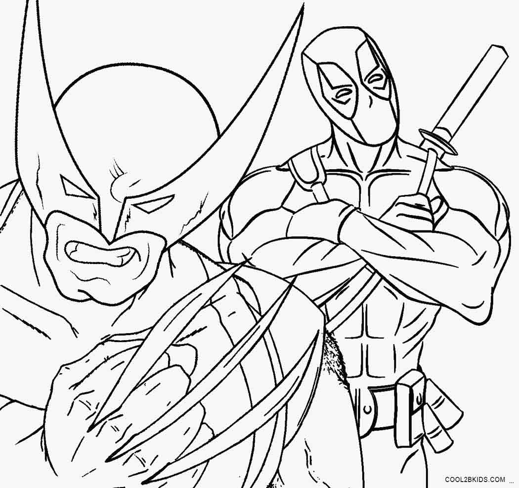 1050x987 Printable Coloring Page Newfangled Visualize Deadpool