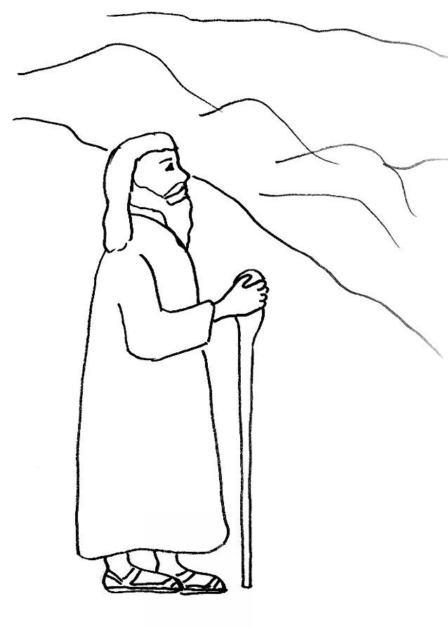 638x896 Bible Story Coloring Page For Death Of Moses Free Bible Stories