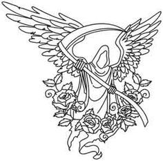 236x233 Death Angel Coloring Page Lineart Angels