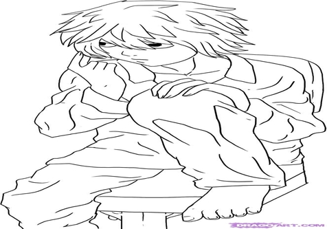 476x333 L Death Note Coloring Page Pages