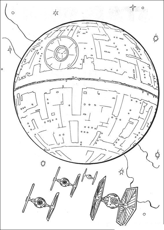 567x794 Death Star Coloring Page Lineart Star Wars Death