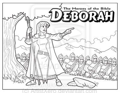 400x309 Deborah Coloring Page
