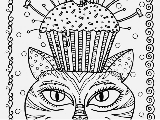 640x480 Grown Up Coloring Pages Cats View Adult Cat Cup Cake