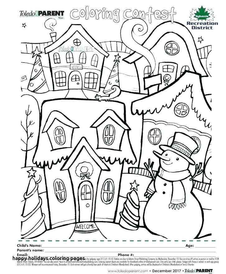 726x881 Happy Holidays Coloring Pages