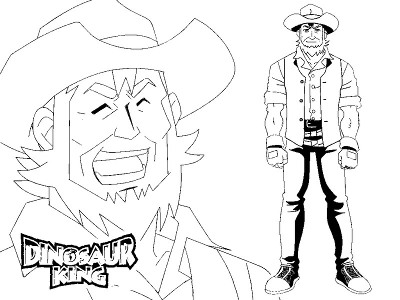 800x600 Coloring Pages Dinosaur King Drawing