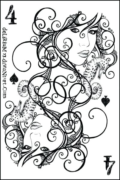 400x600 Playing Cards Coloring Pages Thank You Card Coloring Page Thank