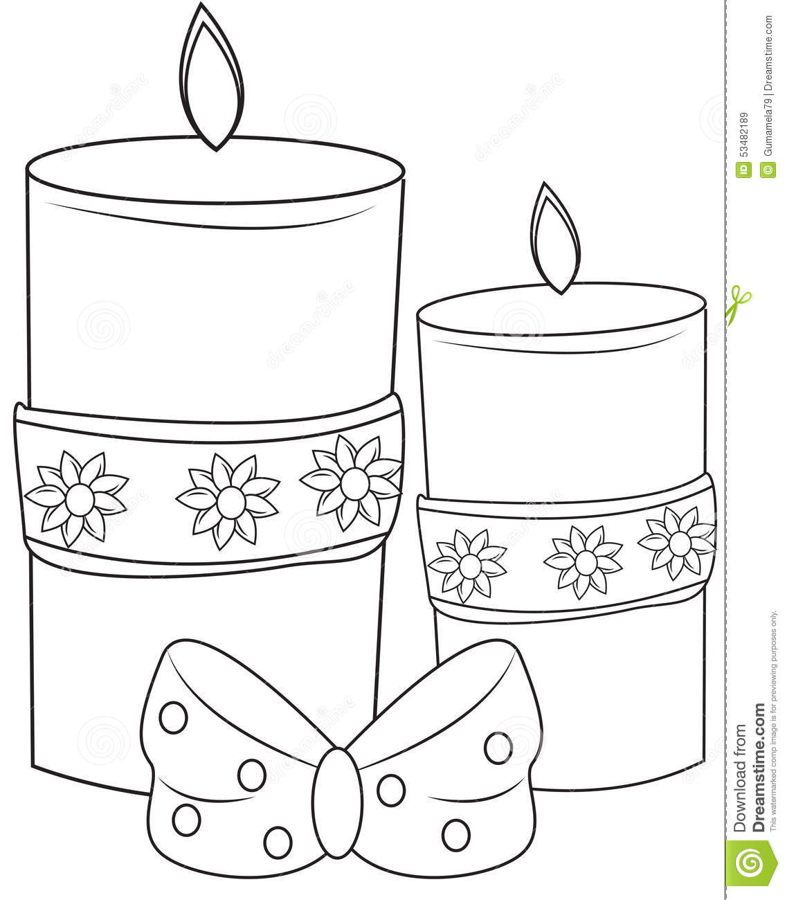 1137x1300 Candle Coloring Page