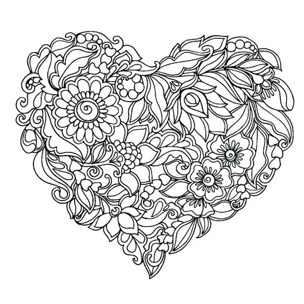 625x625 Love Coloring Pages For Adults Interesting Coloring Book Hearts As