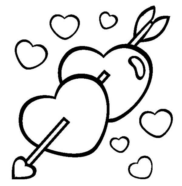 600x612 Heart Coloring Pages For Valentines Day Wonderful Decoration