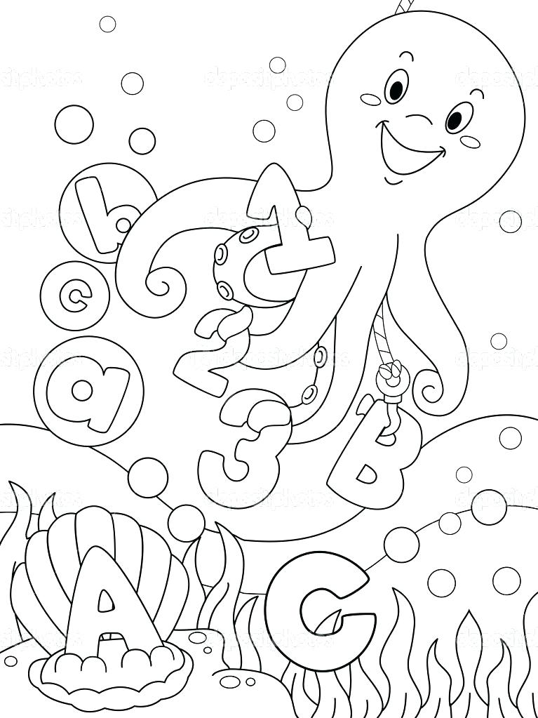 767x1023 Amazing Underwater Coloring Pages Page Lovely Deep Sea Creatures