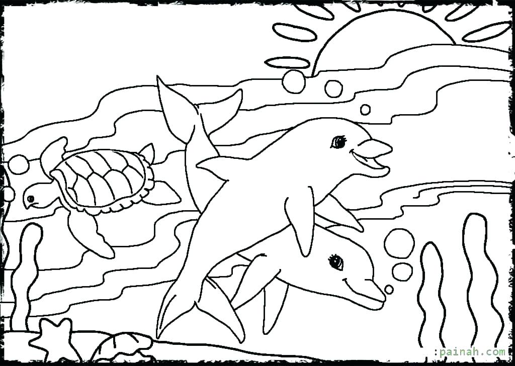 1024x728 Sea Creature Coloring Pages Romeo And Coloring Pages Ocean Animals