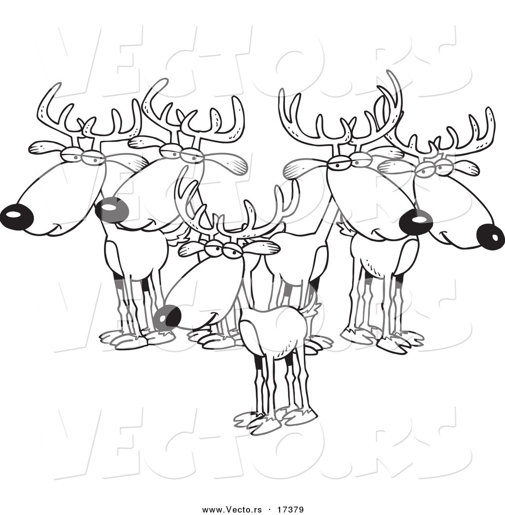 1024x1044 Vector Of A Cartoon Group Of Bucks