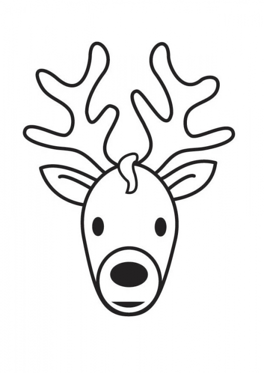 531x750 Deer Coloring Pages