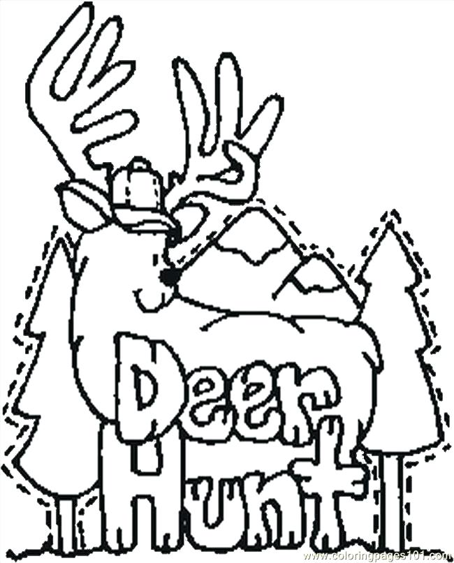 650x806 Hunting Coloring Pages Elk Coloring Page Hunting Coloring Pages