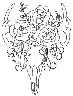 236x309 Deer Skull Coloring Pages Bgcentrum