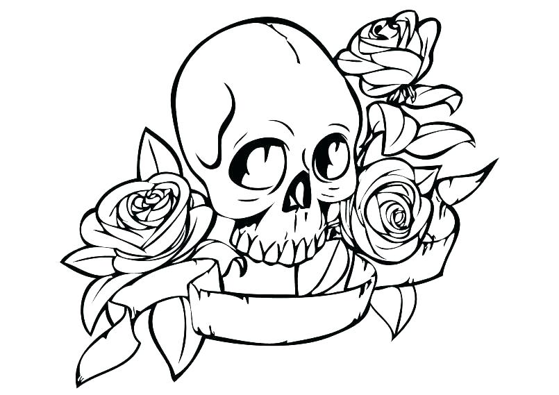 805x569 Skull Coloring Books For Adults With Printable Sugar Skull