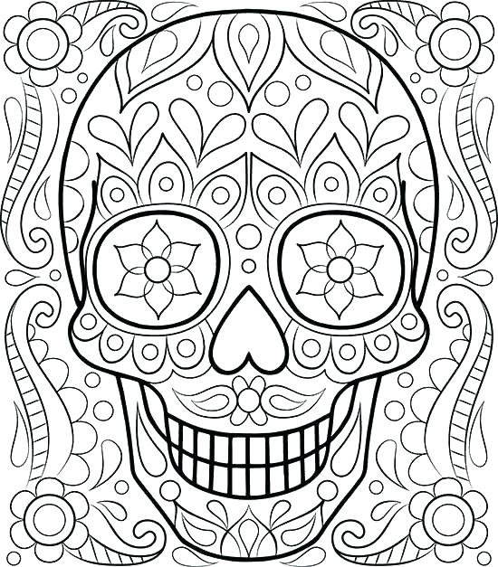 Deer Skull Coloring Pages at GetDrawings | Free download