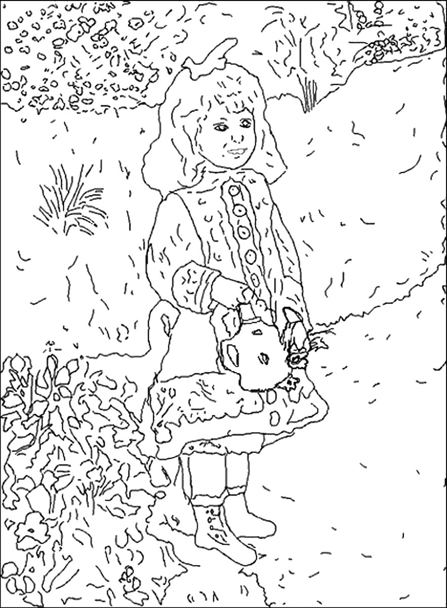 884x1200 Famous Painters And Paintings Coloring Pages