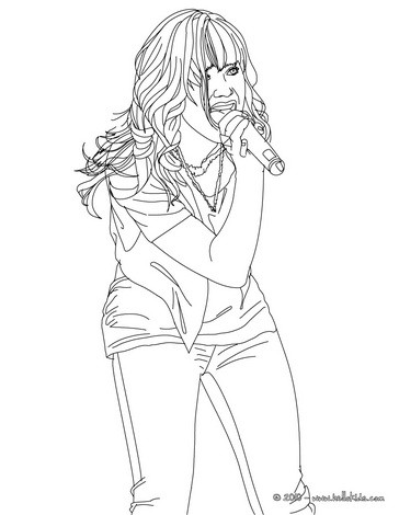 Demi Lovato Coloring Pages at GetDrawings | Free download