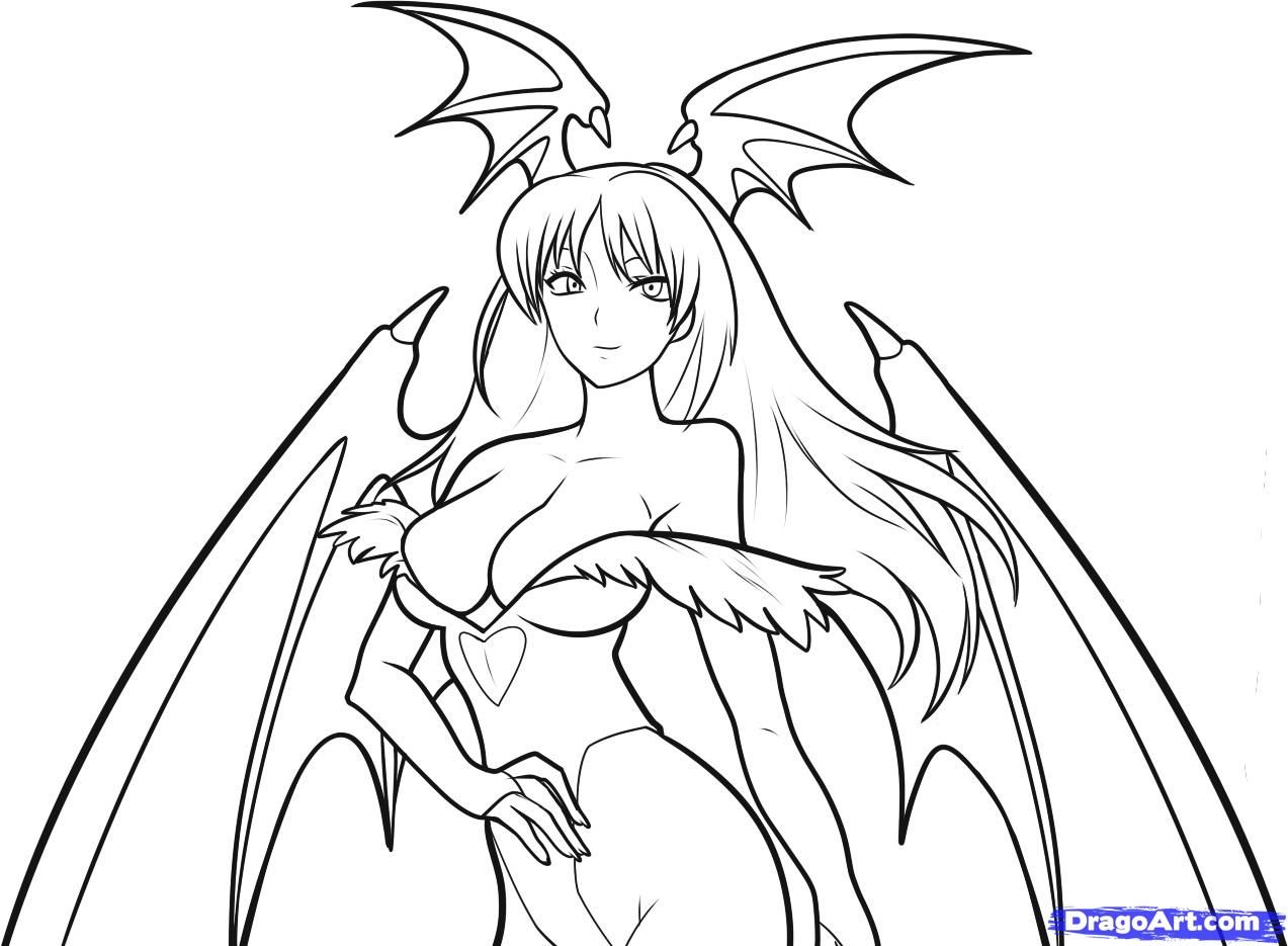 1273x935 Adult Coloring Pages Demon