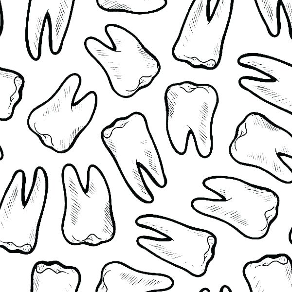 600x600 Tooth Pictures To Color Tooth Coloring Page Free Dentist Coloring
