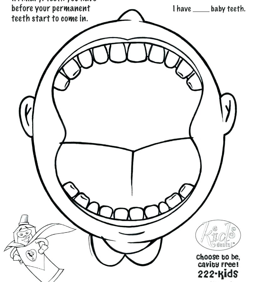 807x900 Teeth Coloring Pages Dental Coloring Pages Printable Homey Design