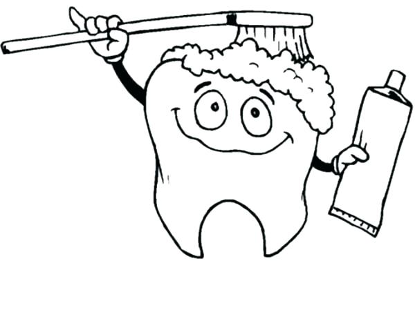 600x449 Dentist Coloring Pages Dental Coloring Pages For Preschool