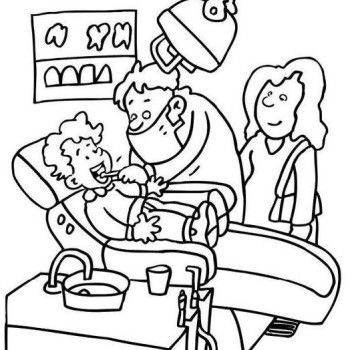 350x350 Stylish Idea Dental Coloring Pages Printable Dentist To Print