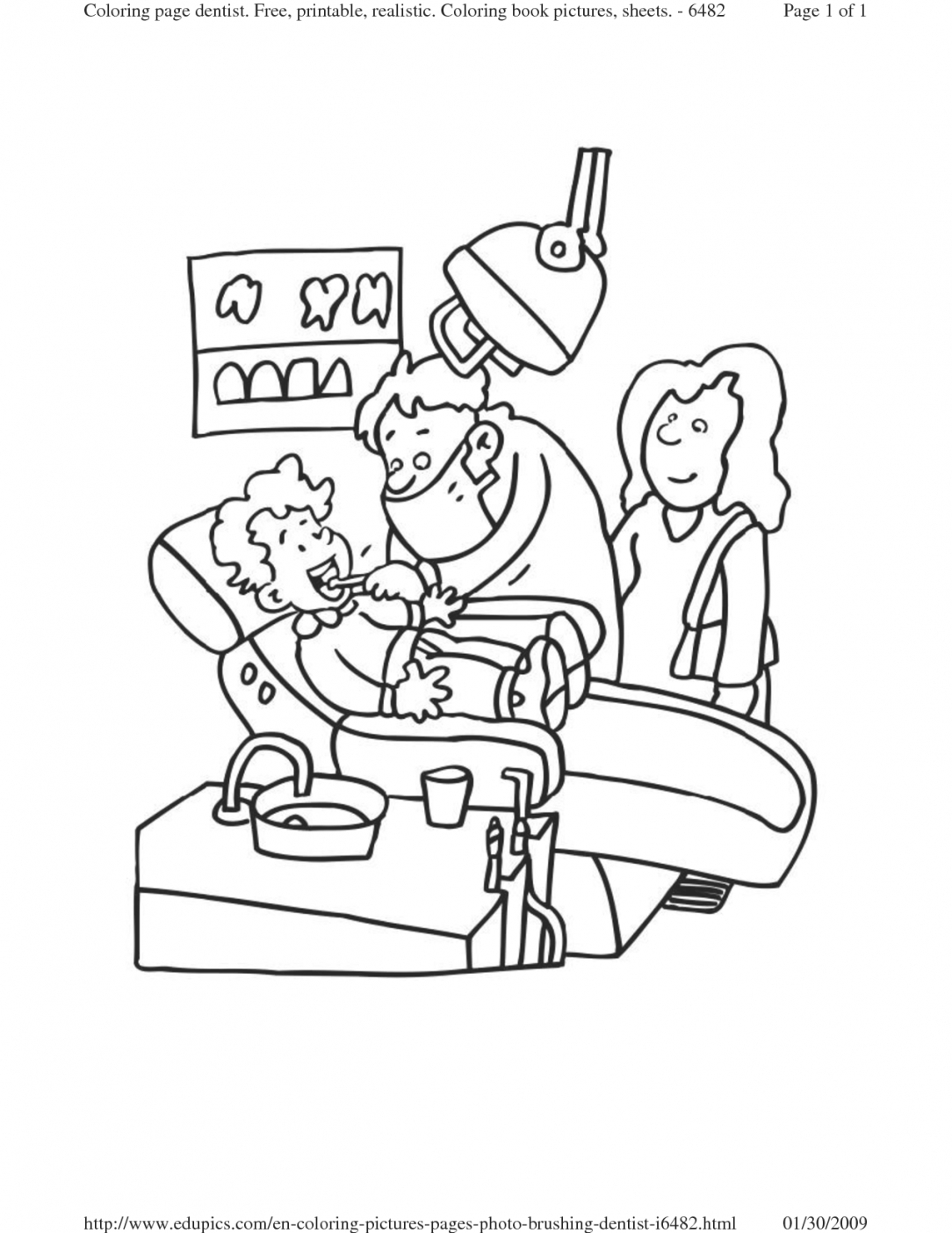 1084x1403 Unique Dentist Coloring Page Design Printable Sheet For Pages