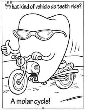 288x375 Dental Coloring Pages