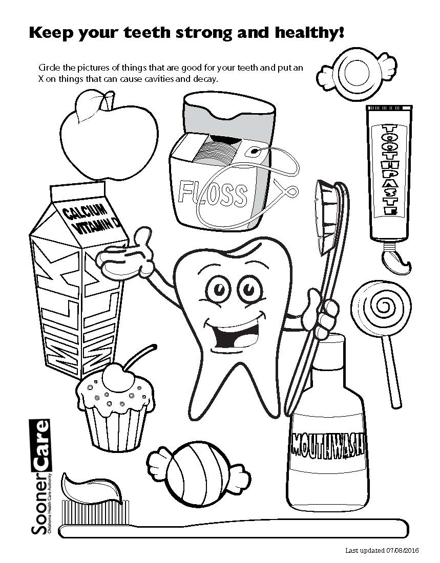 859x1100 Dental Health Coloring Pages Marvelous Idea For Tooth Fairy
