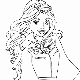 261x264 Descendants Coloring Pages Collection Uma Descendants Coloring
